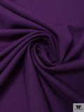 Italian 2-Ply Solid Heavy Wool-Blend Jacket Weight - Purple