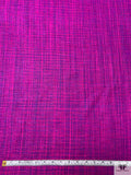 Yarn-Dyed Silk Matka Suiting - Fuchsia / Purple