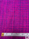 Yarn-Dyed Silk Matka Suiting - Fuchsia / Purple