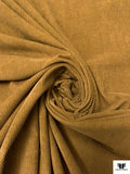 Italian Sold Mid-Wale Cotton Corduroy - Ochre Brown