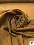 Italian Sold Mid-Wale Cotton Corduroy - Ochre Brown