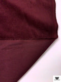 Italian Solid Stretch Cotton Velveteen - Wine Berry