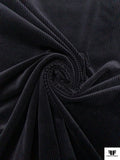 Solid Wide Wale Cotton Corduroy - Black