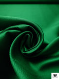 Made in Spain Polyester-Silk Textured Piqué Zibeline - Green