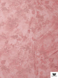 Italian Ruffo Coli Foggy Floral Warp Printed Polyester Taffeta - Pink / Dusty Pink