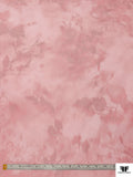 Italian Ruffo Coli Foggy Floral Warp Printed Polyester Taffeta - Pink / Dusty Pink