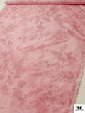 Italian Ruffo Coli Foggy Floral Warp Printed Polyester Taffeta - Pink / Dusty Pink