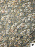 Floral Soft Brocade - Earth Tones / Antique Gold