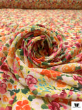 Made in Germany Floral Printed Silk-Cotton Voile - Multicolor