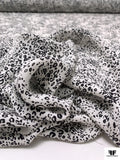 Mini Cheetah Printed Silk Georgette - Black / Off-White