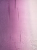 Italian Ombré Printed Crinkled Silk Chiffon - Light Plum / Light Beige