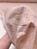 Made in Japan Ditsy Floral Printed Cotton Lawn - Pink / Baby Pink / Butter Yellow