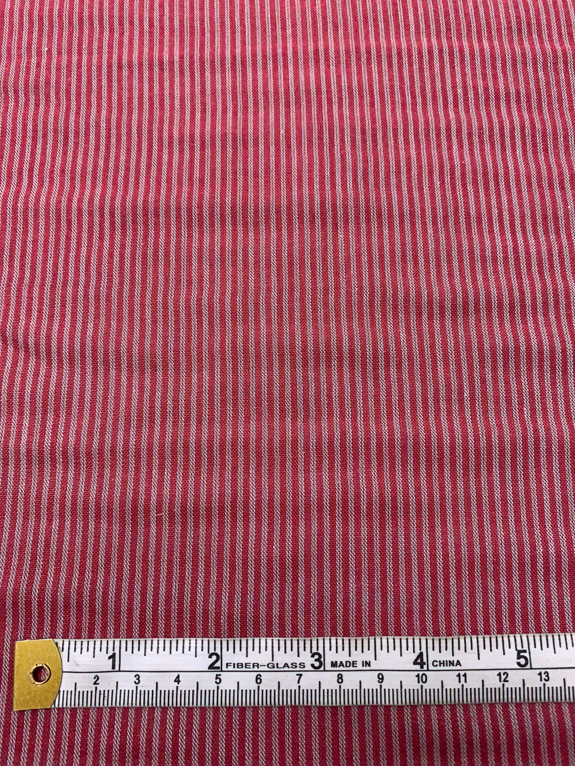 Striped Check Raspberry 2-Ply Gingham Check and Striped Yarn-Dyed Double Cotton Voile ...