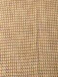 Italian Textured Basketweave Wool Blend Tweed - Beige / Grey / Burnt Orange / Cream