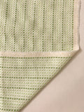 Italian Basketweave Spring Suiting - Tea Green / Ivory