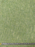 Italian 2-Ply Open-Weave Suiting - Jade Green / Pale Yellow / Ivory