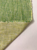 Italian 2-Ply Open-Weave Suiting - Jade Green / Pale Yellow / Ivory