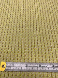 Italian Soft Spongy Tweed Suiting - Dusty Chartreuse / Brown / Beige