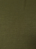 Italian Grid Pattern Bouclé Suiting - Army Green