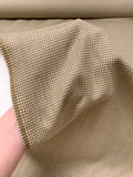 Italian Mini Houndsooth Wool Suiting - Taupe / Off-White