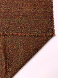 French Hurel Soft Bouclé Tweed Suiting - Orange / Red / Chatreuse / Black