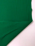 Italian Solid Stretch Double Wool Crepe - Dark Green