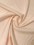 Italian Solid Stretch Double Wool Crepe - Champagne