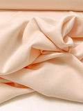 Italian Solid Stretch Double Wool Crepe - Champagne