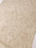 Italian Paisley Floral Double Face Wool Blend Brushed Coating - Beige / Tan