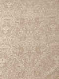 Italian Paisley Floral Double Face Wool Blend Brushed Coating - Beige / Tan