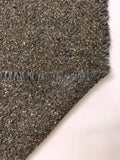 French Vintage Ralph Lauren Wool Blend Tweed with Foiled Yarns - Grey / Dark Taupe / Gold