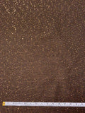 Made in Spain Novelty Tweed with Sequins - Brown / Caramel