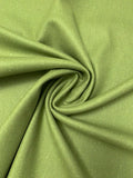 Italian Speckled Stretch Wool Coating - Spinach Green