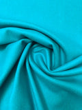 Italian Speckled Stretch Wool Coating - Turquoise