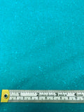 Italian Speckled Stretch Wool Coating - Turquoise