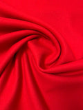 Solid Wool Blend Coating - Red