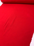 Solid Wool Blend Coating - Red