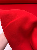 Solid Wool Blend Coating - Red