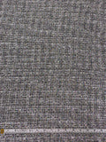 Novelty Tweed Suiting with Lurex Fibers - Black / White / Multicolor