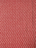 Italian Broken Herringbone Yarn-Dyed Wool Coating - Red / Ivory