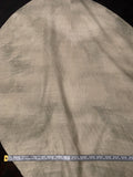 Italian Split Moons Printed Silk-Cotton Lawn Voile with Light Shantung Weave Panel - Beige / Brown