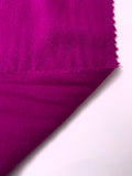 Italian Brushed Wool Blend Coating - Magenta