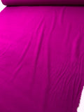 Italian Brushed Wool Blend Coating - Magenta