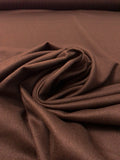 Italian Jacket Weight Wool Coating - Chocolate Brown