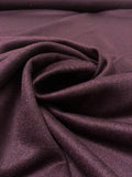 Italian Fine Double Faced Cashmere Coating - Dark Plum