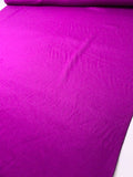 Italian Double Faced Wool Coating - Purple Magenta / Black