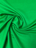 Jacket Weight Wool Blend Coating with Brushed Finish - Green