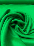 Jacket Weight Wool Blend Coating with Brushed Finish - Green