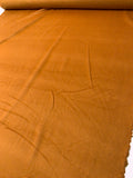 Jacket Weight Wool Blend Coating with Brushed Finish - Ochre Orange