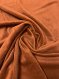 Jacket Weight Wool Blend Coating with Brushed Finish - Chestnut Brown